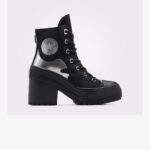 Converse Chuck 70 De Luxe Heel Chrome Unisex Siyah Platform Sneaker