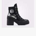 Converse Chuck 70 De Luxe Heel Chrome Unisex Siyah Platform Sneaker