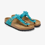 Birkenstock Gizeh Leoi Braided Kadın Mavi Terlik