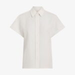 Calvin Klein Linen Blend Kadın Bej Gömlek