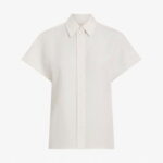 Calvin Klein Linen Blend Kadın Bej Gömlek