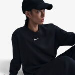 Nike Sportswear Phoenix Fleece Kadın Siyah Sweatshirt