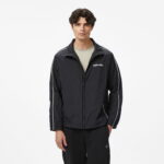 Calvin Klein Crinkle Stand Collar Track Erkek Siyah Ceket