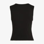 Calvin Klein Kadın Siyah Kolsuz T-Shirt