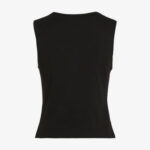 Calvin Klein Kadın Siyah Kolsuz T-Shirt