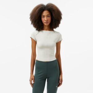 Nike Dri-Fit Zenvy Kadın Krem T-Shirt