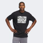 adidas Basketball State Of Mind Graphic Erkek Siyah T-Shirt