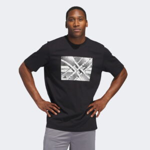 adidas Basketball State Of Mind Graphic Erkek Siyah T-Shirt
