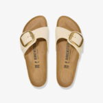 Birkenstock Madrid Big Buckle Nu Kadın Ekru Terlik