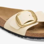 Birkenstock Madrid Big Buckle Nu Kadın Ekru Terlik