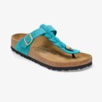 Birkenstock Gizeh Leoi Braided Kadın Mavi Terlik