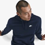Nike Club Pullover Fleece Erkek Mavi Sweatshirt