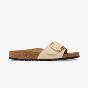 Birkenstock Madrid Big Buckle Nu Kadın Ekru Terlik
