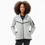 Nike Sportswear Tech Fleece Windrunner Kadın Gri Sweatshirt