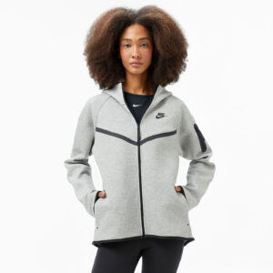 Nike Sportswear Tech Fleece Windrunner Kadın Gri Sweatshirt