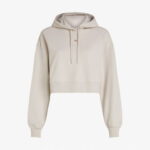 Calvin Klein Woven Label Kadın Bej Sweatshirt