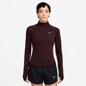 Nike Dri-Fit Tempo Kadın Bordo Sweatshirt