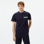 Calvin Klein Ny Chest Box Logo Erkek Mavi T-Shirt