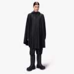 Rains Cape Unisex Siyah Yağmurluk