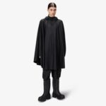 Rains Cape Unisex Siyah Yağmurluk