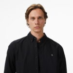 Calvin Klein Solid Oxford Classic Erkek Siyah Gömlek