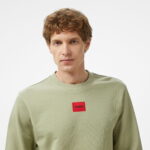 HUGO Diragol212 Erkek Yeşil Sweatshirt