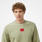 HUGO Diragol212 Erkek Yeşil Sweatshirt