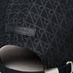 Calvin Klein Emblem Print Leather Patch  Kadın Siyah Şapka