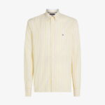 Tommy Hilfiger Flex Poplin Bold Stripe Erkek Sarı Gömlek