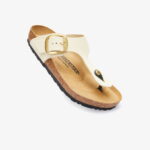 Birkenstock Gizeh Big Buckle Kadın Ekru Terlik