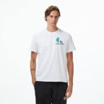 Calvin Klein Bauhaus Logo Graphic Erkek Beyaz T-Shirt