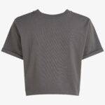 Calvin Klein Liquid Cropped Kadın Gri T-Shirt
