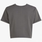 Calvin Klein Liquid Cropped Kadın Gri T-Shirt