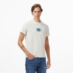 Calvin Klein Box Tape Graphic Erkek Beyaz T-Shirt
