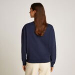 Calvin Klein Hero Logo Kadın Mavi Sweatshirt