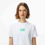 Calvin Klein Archive Logo Jersey Classic Kadın Beyaz T-Shirt
