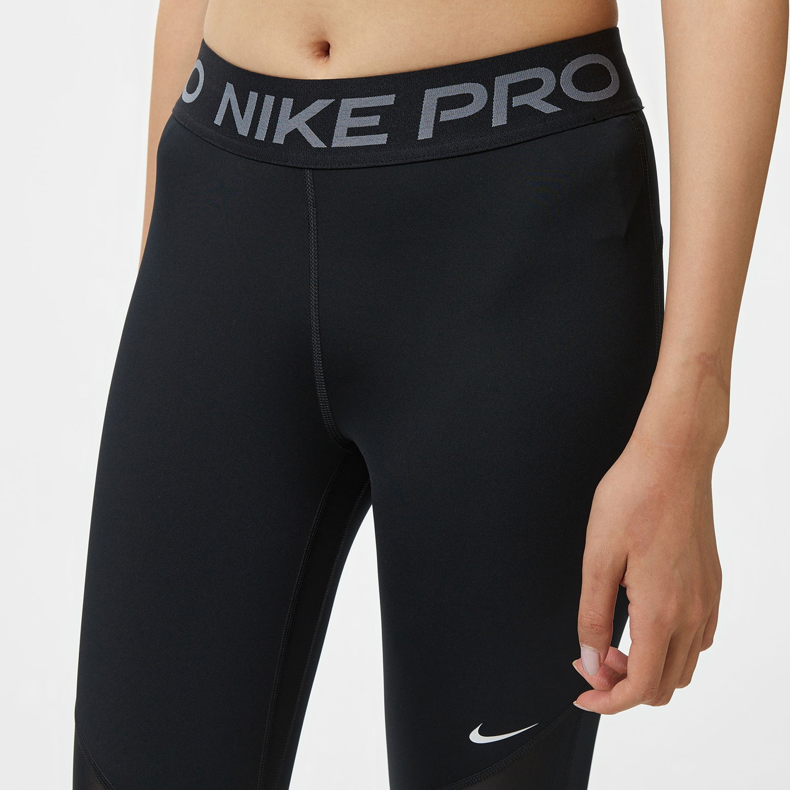 187A932C-8Fb2-489A-A612-86B50Bc4859B_Size2000X2000_Cropcenter Nike Pro Dri-Fit Mid-Rise Kadın Siyah Tayt