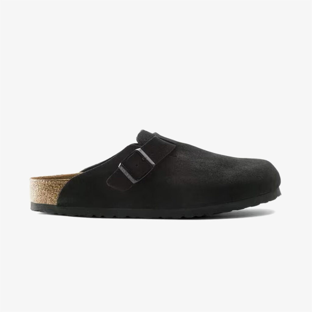 Birkenstock Boston Soft Footbed Unisex Siyah Terlik