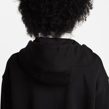 197716D0-D0C9-408F-8277-A05570Cc1792_Size375_Croptop Nike Sportswear Phoenix Fleece Oversize Hoodie Kadın Siyah Eşofman Üstü