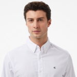 Calvin Klein Solid Oxford Classic Erkek Beyaz Gömlek