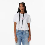Calvin Klein Classic Logo Kadın Beyaz T-Shirt