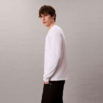 Calvin Klein Easy Monogram Erkek Beyaz T-Shirt