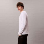 Calvin Klein Easy Monogram Erkek Beyaz T-Shirt