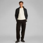 Calvin Klein Logo Tape Fermuarlı Erkek Siyah Sweatshirt