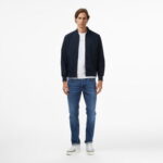 Calvin Klein Matte Bomber Erkek Mavi Ceket