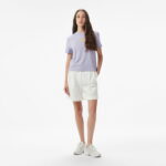 Calvin Klein Floed Logo Kadın Mor T-Shirt