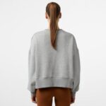 Nike Sportswear Phoenix Fleece Oversize Crew Kadın Gri Sweatshirt