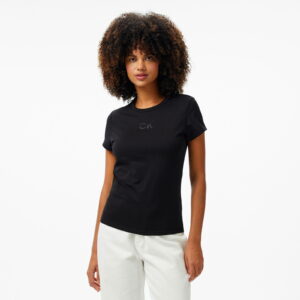 Calvin Klein Slim Kadın Siyah T-Shirt