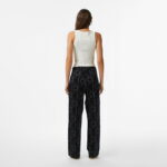 Calvin Klein Emblem Jacquard Kadın Siyah Eşofman Altı