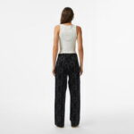 Calvin Klein Emblem Jacquard Kadın Siyah Eşofman Altı